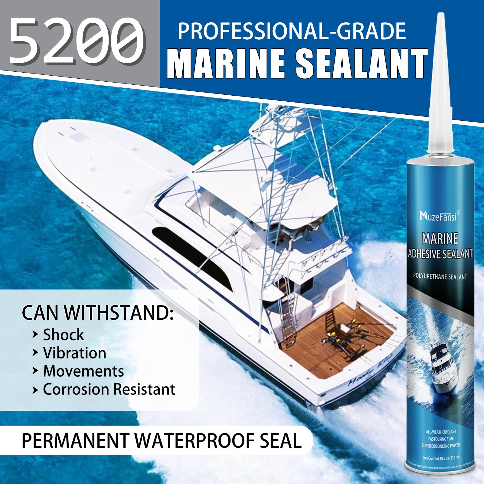 Close-up of white sealant bead during application, MuzeFansi ensures smooth, clean joints