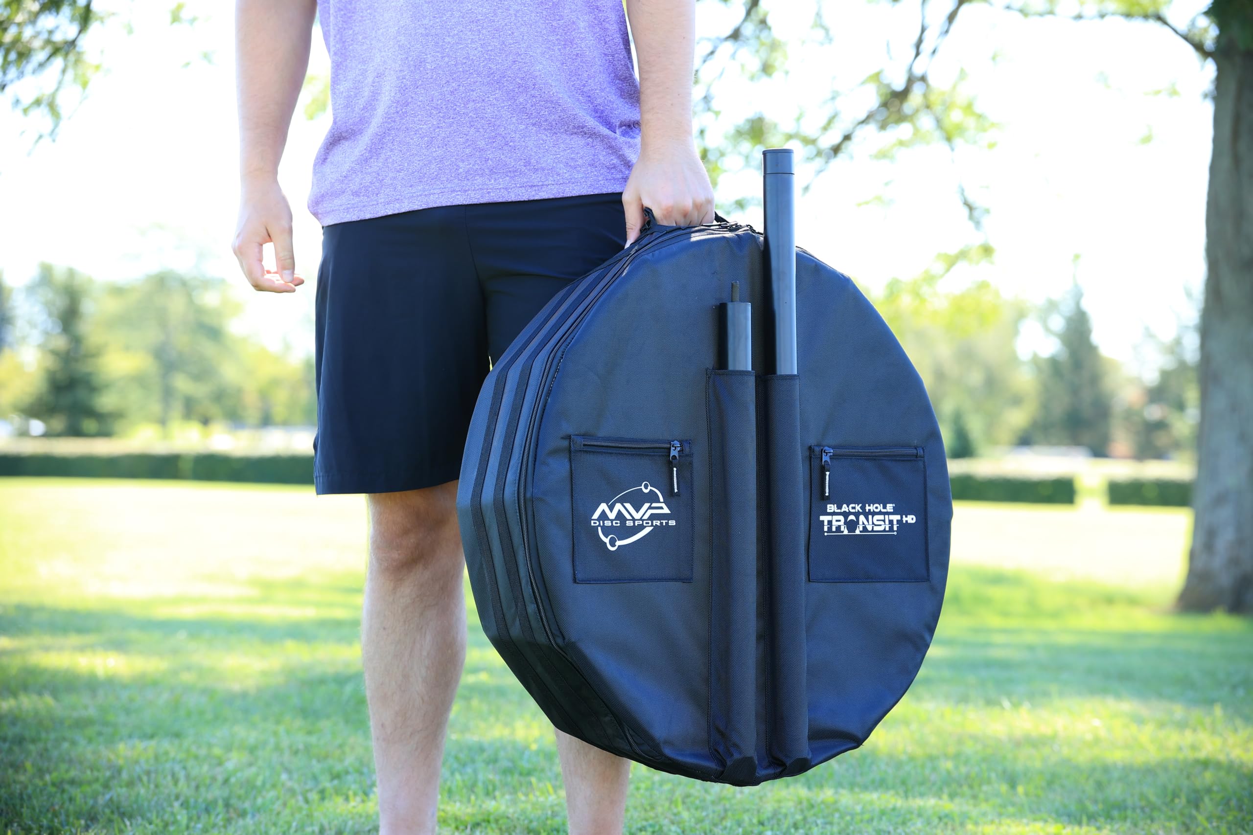 MVP bag beside a standard cooler showing scale and compact protection