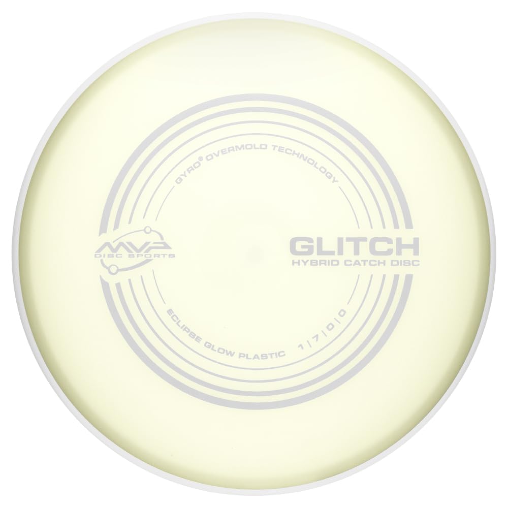 MVP Glitch front view showing disc profile and glow for quick identification