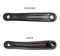 Myccymt square hole detail demonstrating secure fit to square-taper spindles