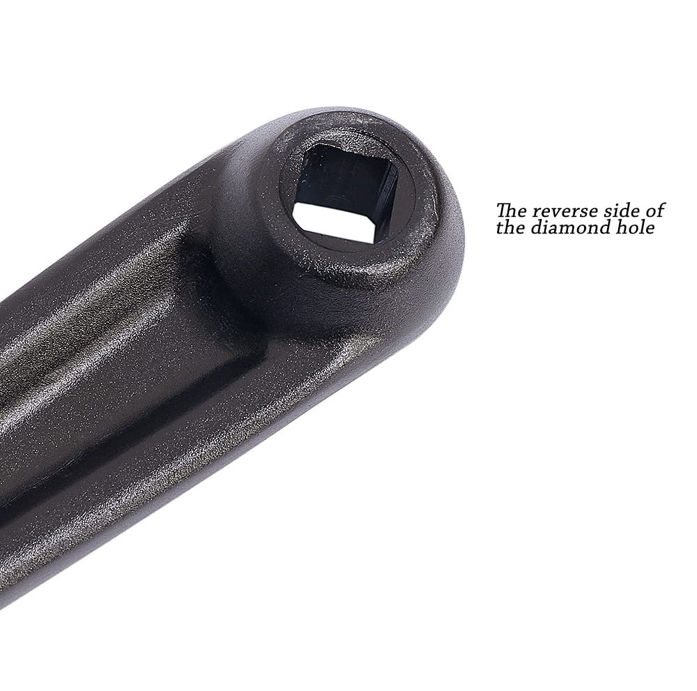 Myccymt crank arm installed on folding bike showing space-saving compatibility