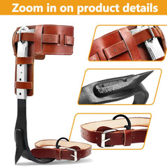 MYCGJH cowhide padding detail demonstrating reduced leg friction and comfort