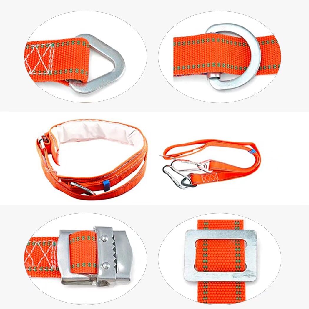 MYCGJH waist harness and belt laid out showing load distribution advantage