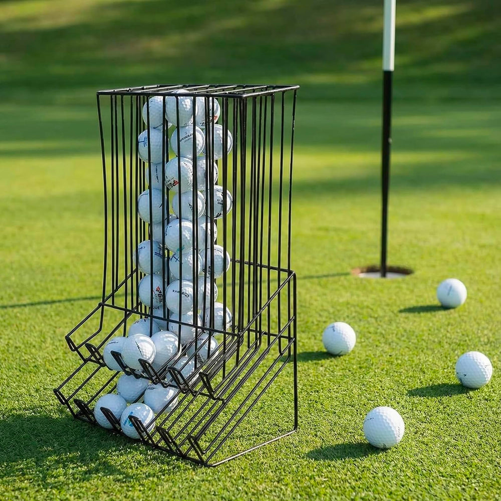 MyGift dispenser next to golf balls for scale and compact high-capacity storage