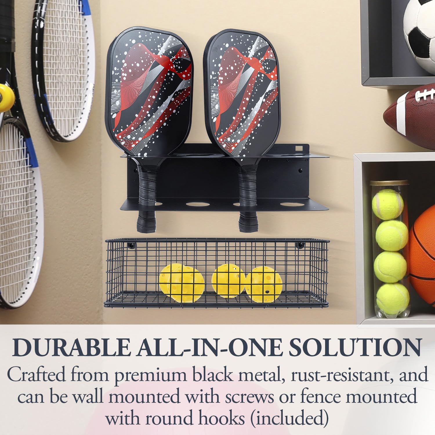 MyGift mounted on indoor wall offering space-saving organized storage