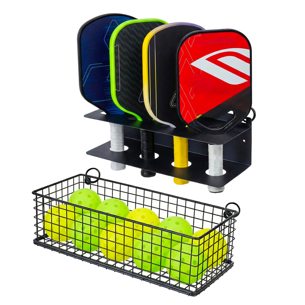 MyGift paddle rack front view showing neat paddle storage and quick access