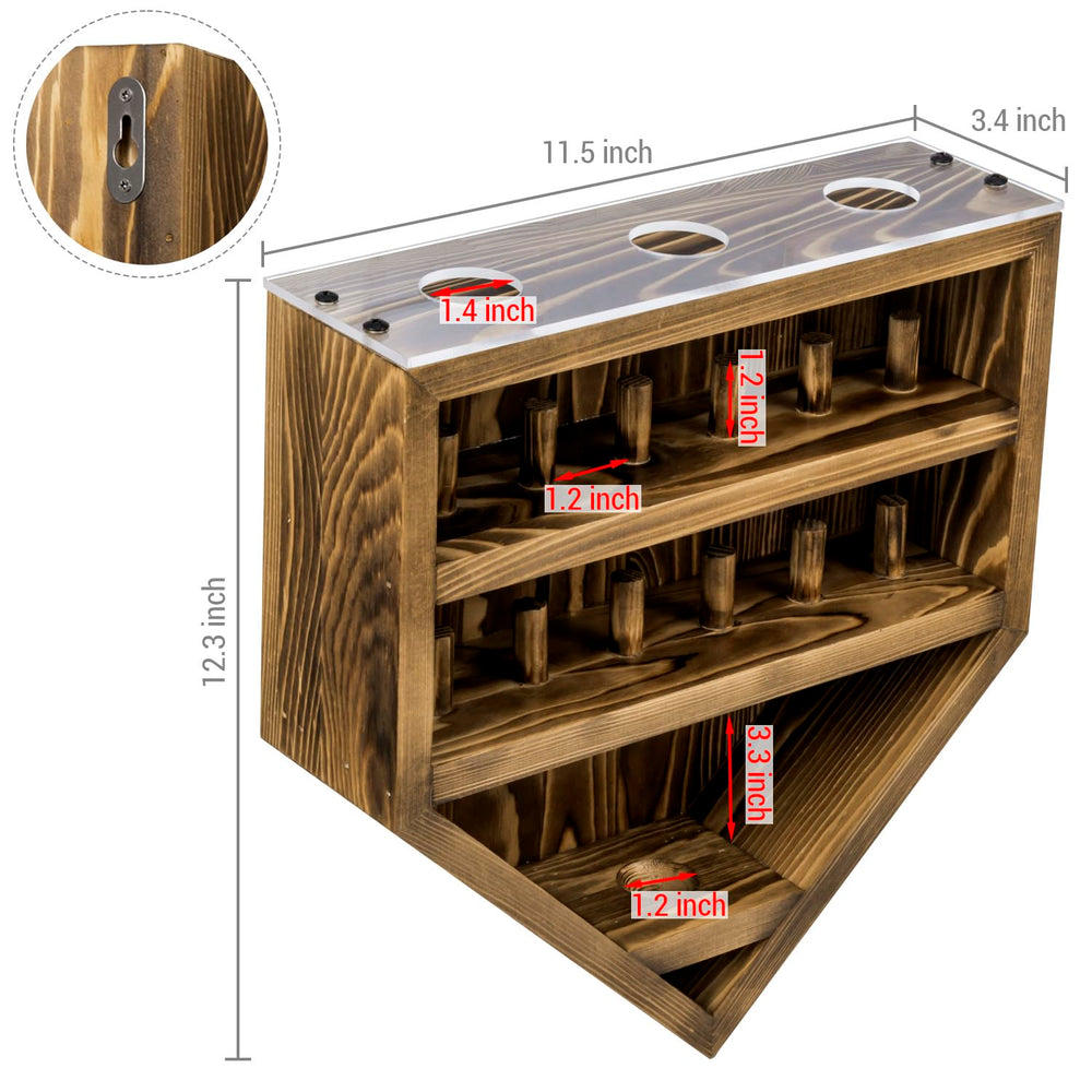 MyGift side profile mounted on wall demonstrating slim depth and neat wall-hanging benefit