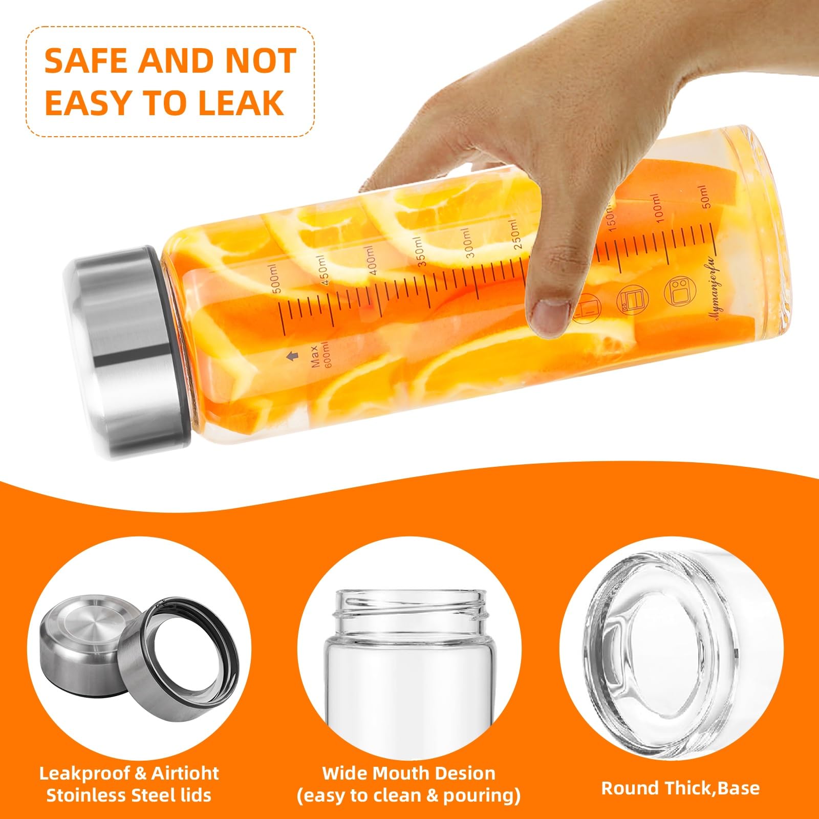 Mymanjerfu lid and silicone gasket close-up demonstrating leak-proof seal for travel