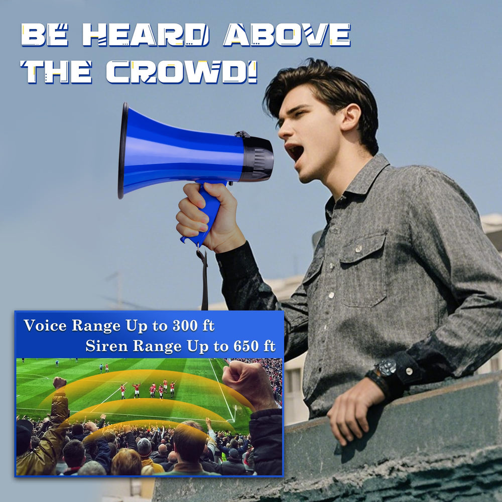 MyMealivos bullhorn side view with foldable handle for easy carrying and comfort