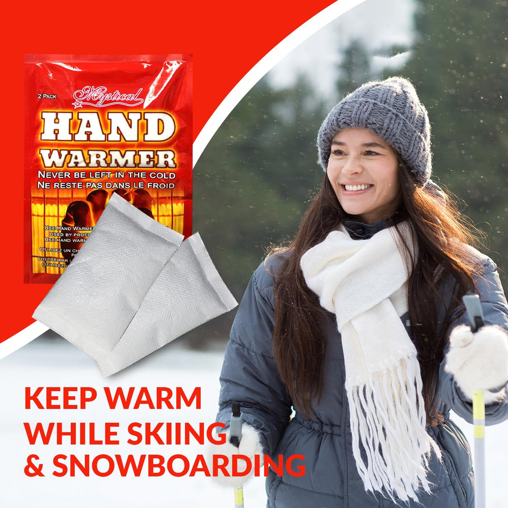 Mystical Fire warmers tucked inside glove for comfortable hand warmth