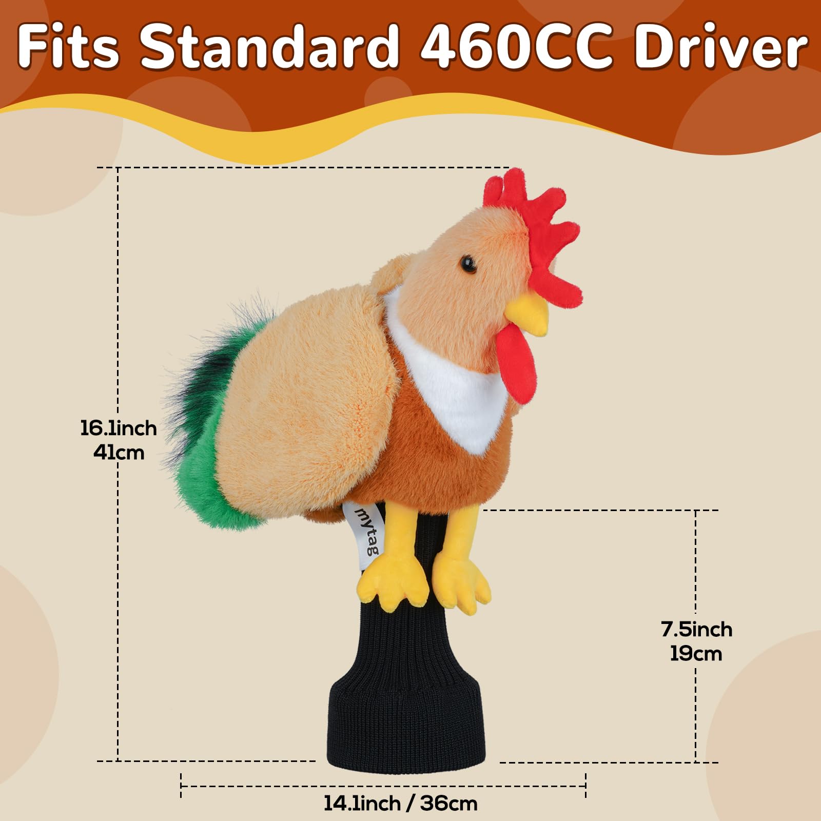 mytag chicken in golf bag showing fast identification benefit