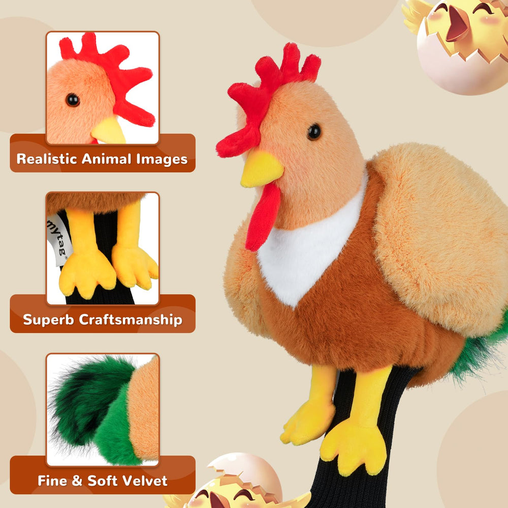 mytag chicken scale next to golf ball showing size fit for drivers