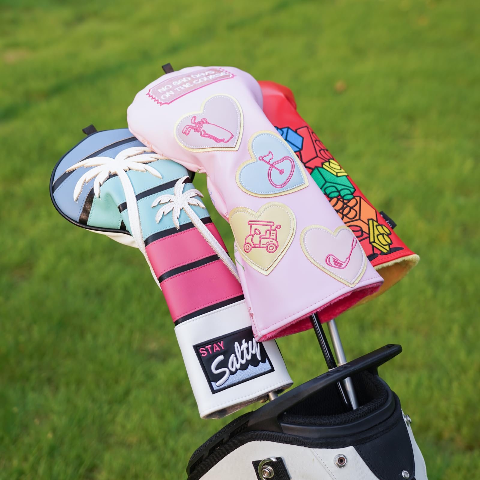 mytag driver head cover in bag showing size and organized storage benefit