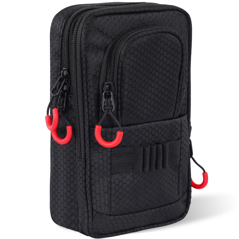 mytag pouch clipped to bag on course showing convenience during play benefit