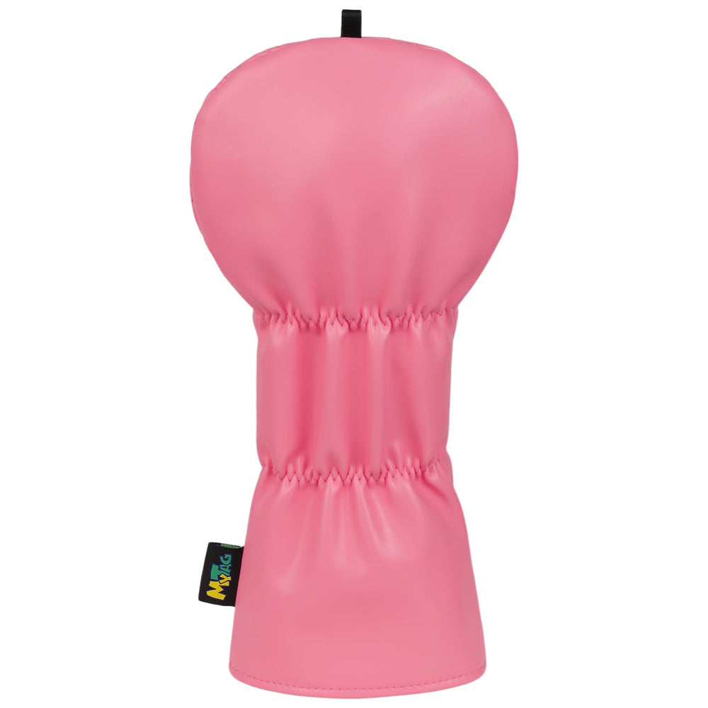 mytag headcovers on a tee box delivering fashionable protection on course