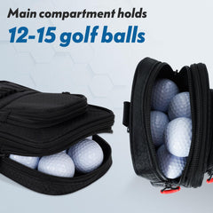 mytag open main compartment holding 12 to 15 balls for reliable supply benefit