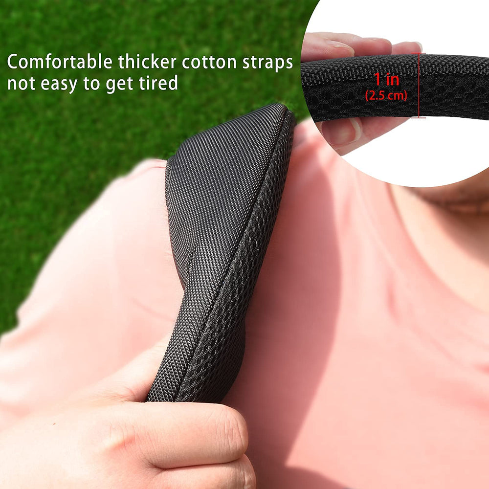 mytag straps attached to bag side profile improving balance and stability