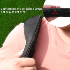 mytag straps attached to bag side profile improving balance and stability