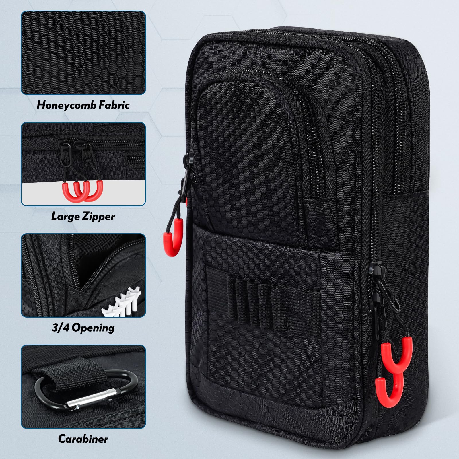 mytag large ring double zipper and pull showing smooth operation benefit