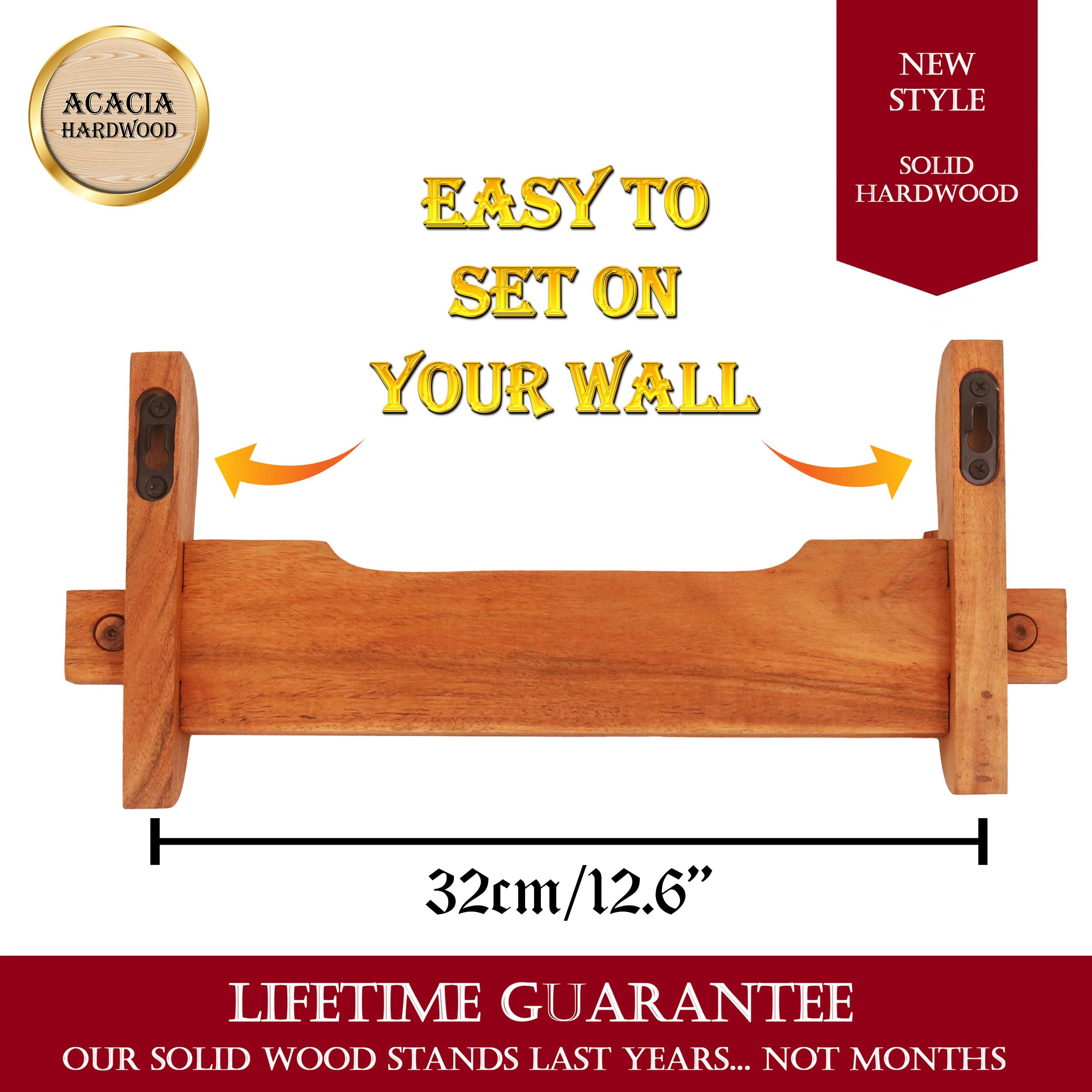 Mythrojan stand next to ruler showing 16-inch footprint for sizing clarity