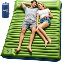 Myxslop front view of double sleeping pad showing full size and comfort