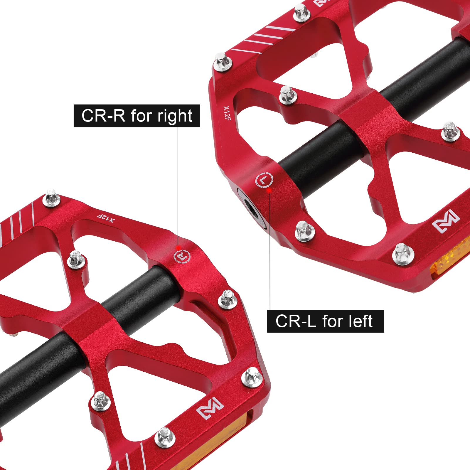 MZYRH pedal mounted on mountain bike demonstrating on-trail performance