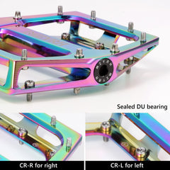 MZYRH pedals mounted on bike to show real-world size and fit