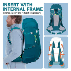 N NEVO RHINO breathable back panel highlighting ventilation and comfort benefit