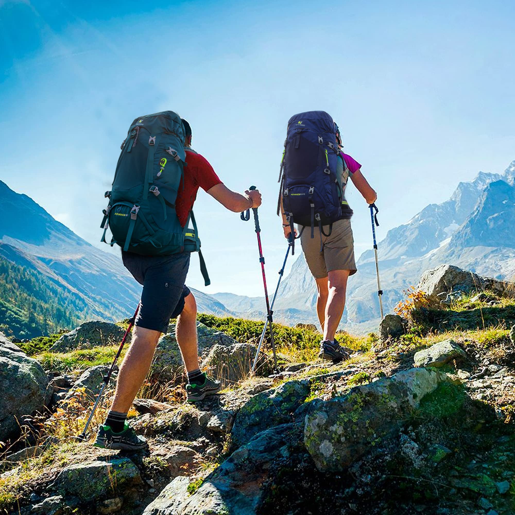 N NEVO RHINO carried by hiker demonstrating stable fit and on-trail performance
