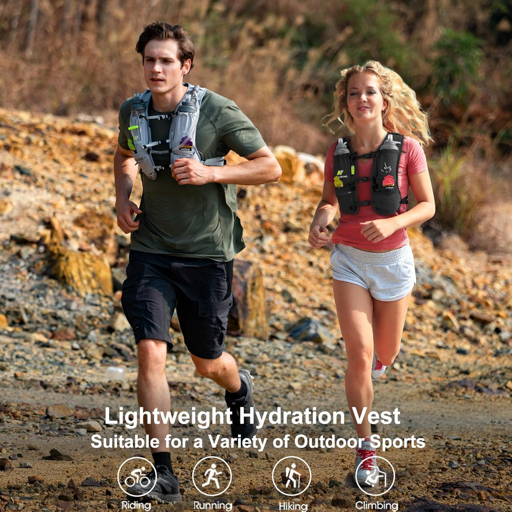 N NEVO RHINO vest in trail setting highlighting stability and storage