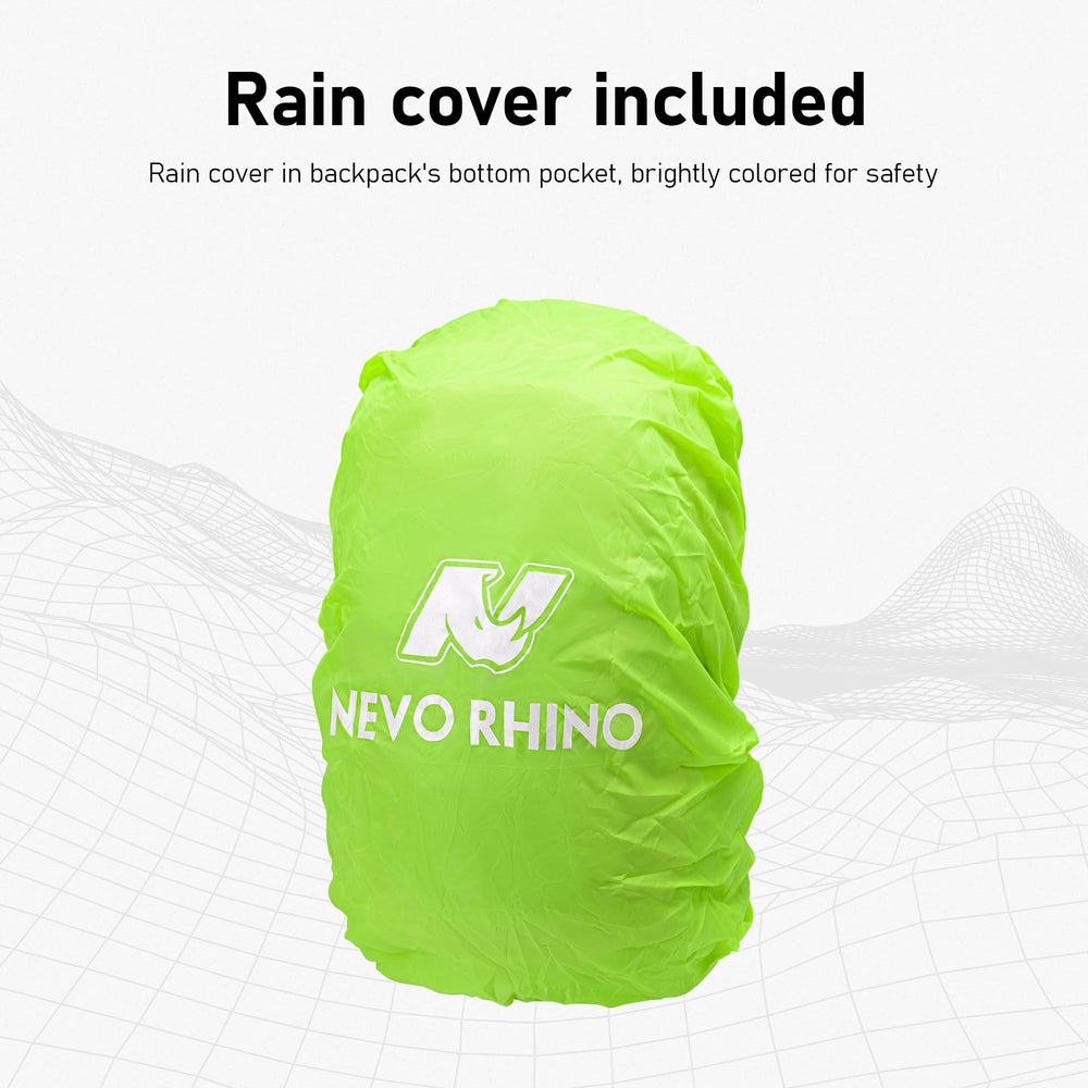 N NEVO RHINO reflective strips and chest-buckle whistle increasing outdoor safety