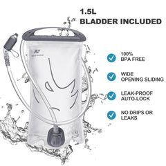 N NEVO RHINO drinking valve and anti-kink tube close-up for drip-free convenient sipping