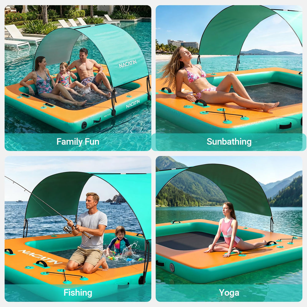 NACATIN mesh splash pool close-up that keeps children contained safely