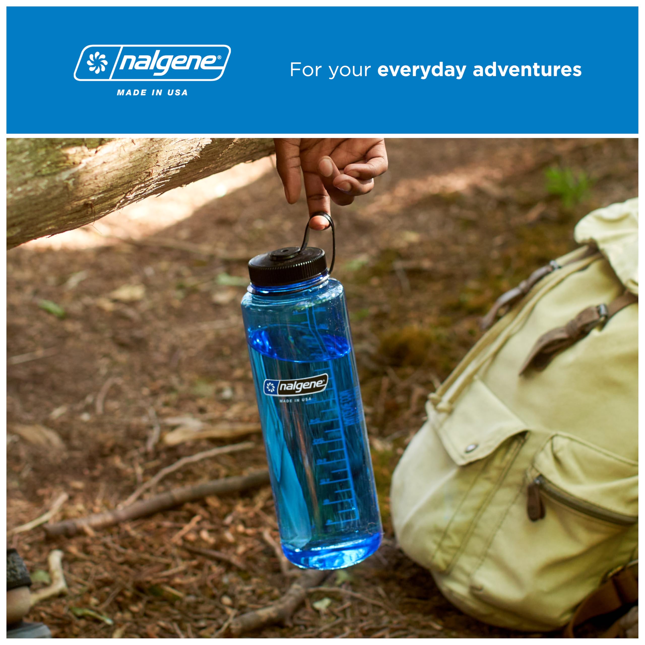 Nalgene at campsite illustrating temperature resilience and multiuse benefit