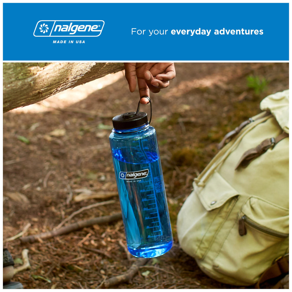 Nalgene at campsite illustrating temperature resilience and multiuse benefit