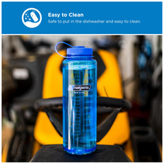 Nalgene measurement markings visible to help track intake and mix drinks
