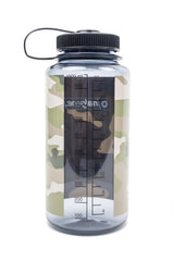Nalgene cap and loop detail highlighting secure screw top and easy carrying convenience