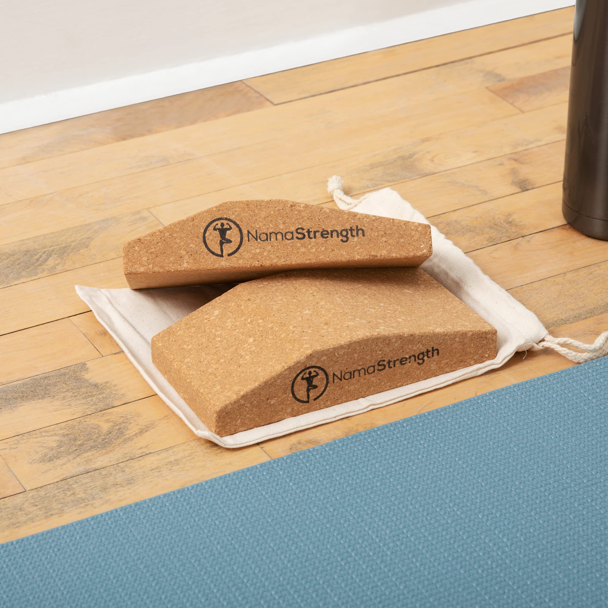 NamaStrength wedges in a studio lifestyle scene promoting sustainable practice
