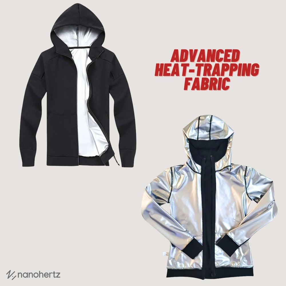 Nano Hertz jacket in workout use promoting intensified sweat during exercise