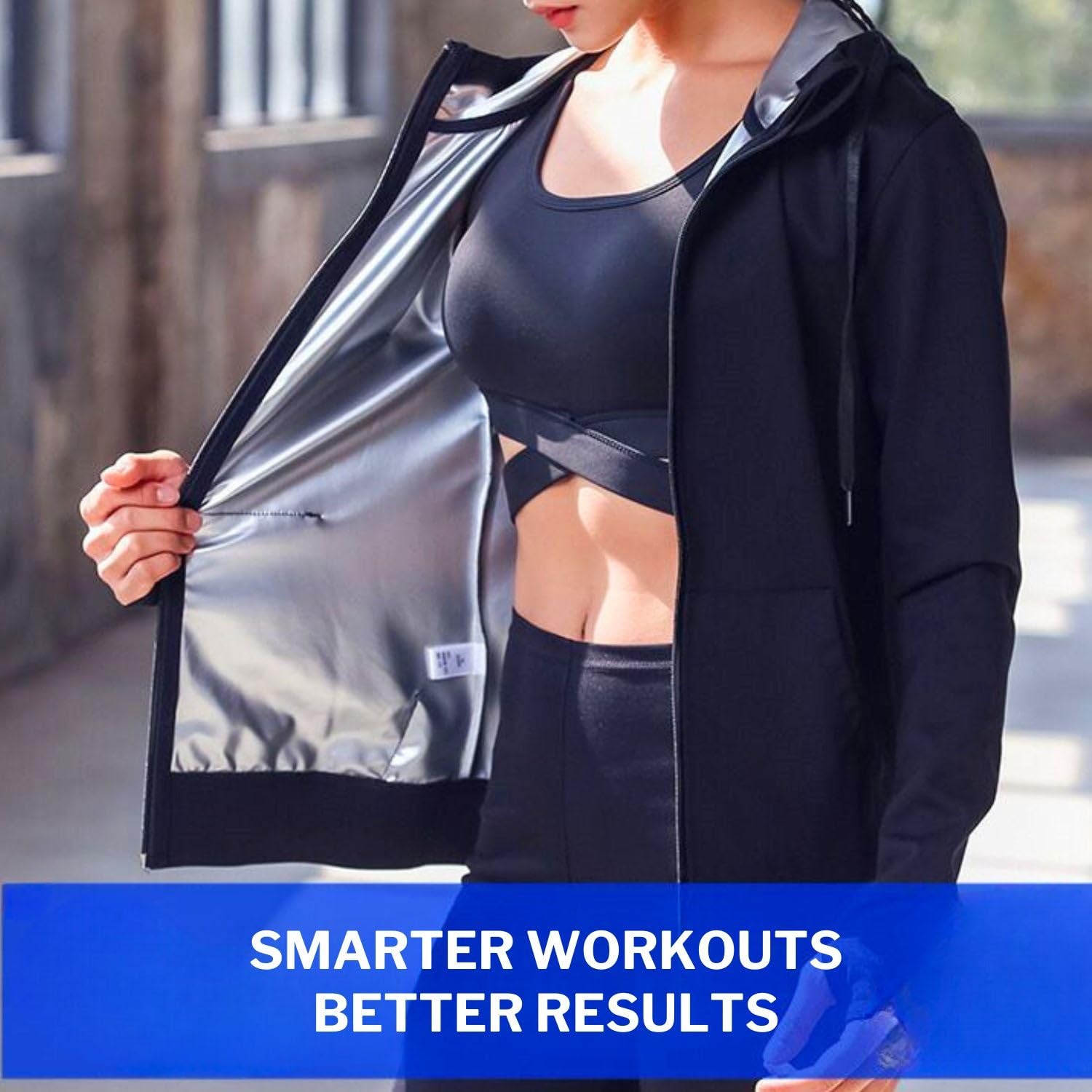 Nano Hertz jacket in gym lifestyle setting highlighting versatile use and workout compatibility