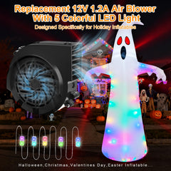 NARUBY LED module closeup with five white LEDs for brighter inflatable lighting