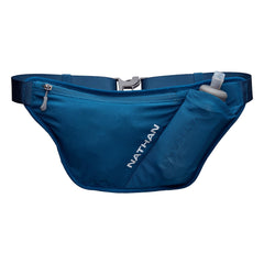 Nathan hydration belt front view showing compact profile and secure fit