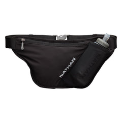 Nathan hydration belt front view showing sleek zero-bounce fit