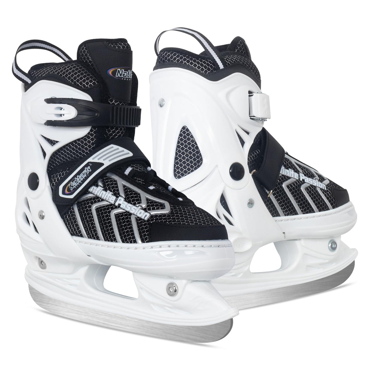 Nattork front-profile white skate showing clean design and fit benefit