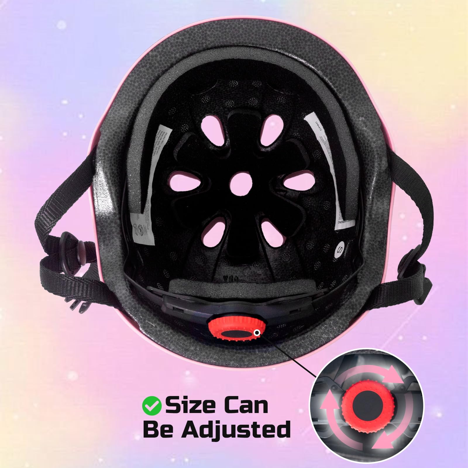 Nattork helmet inner EPS foam detail showing impact-absorbing layer for safety