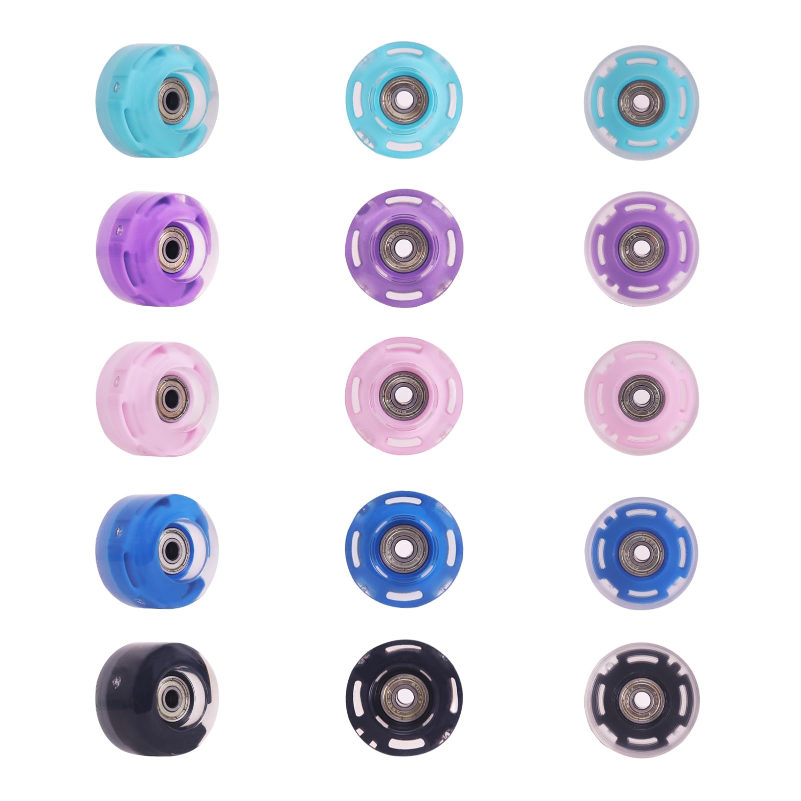 Nattork teal wheels illuminated during night ride improving visibility and fun