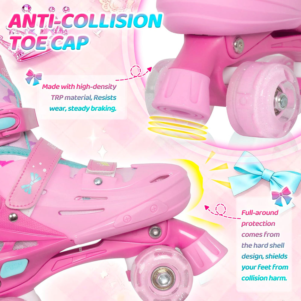Nattork size-adjust button visible on side for easy resizing as kids grow