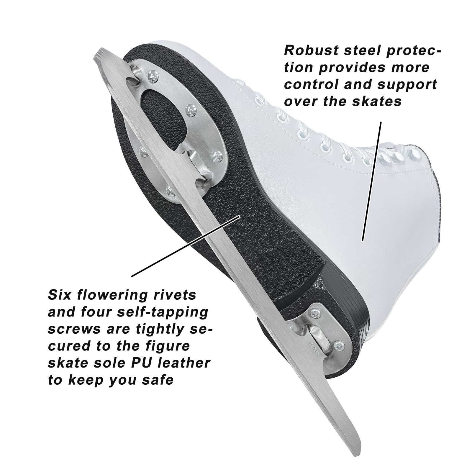 Nattork skates in use on ice demonstrating performance and smooth movement