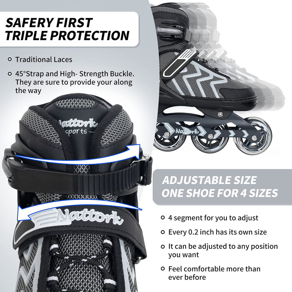 Nattork wheel and ABEC-7 bearing detail highlighting smooth roll and speed benefit