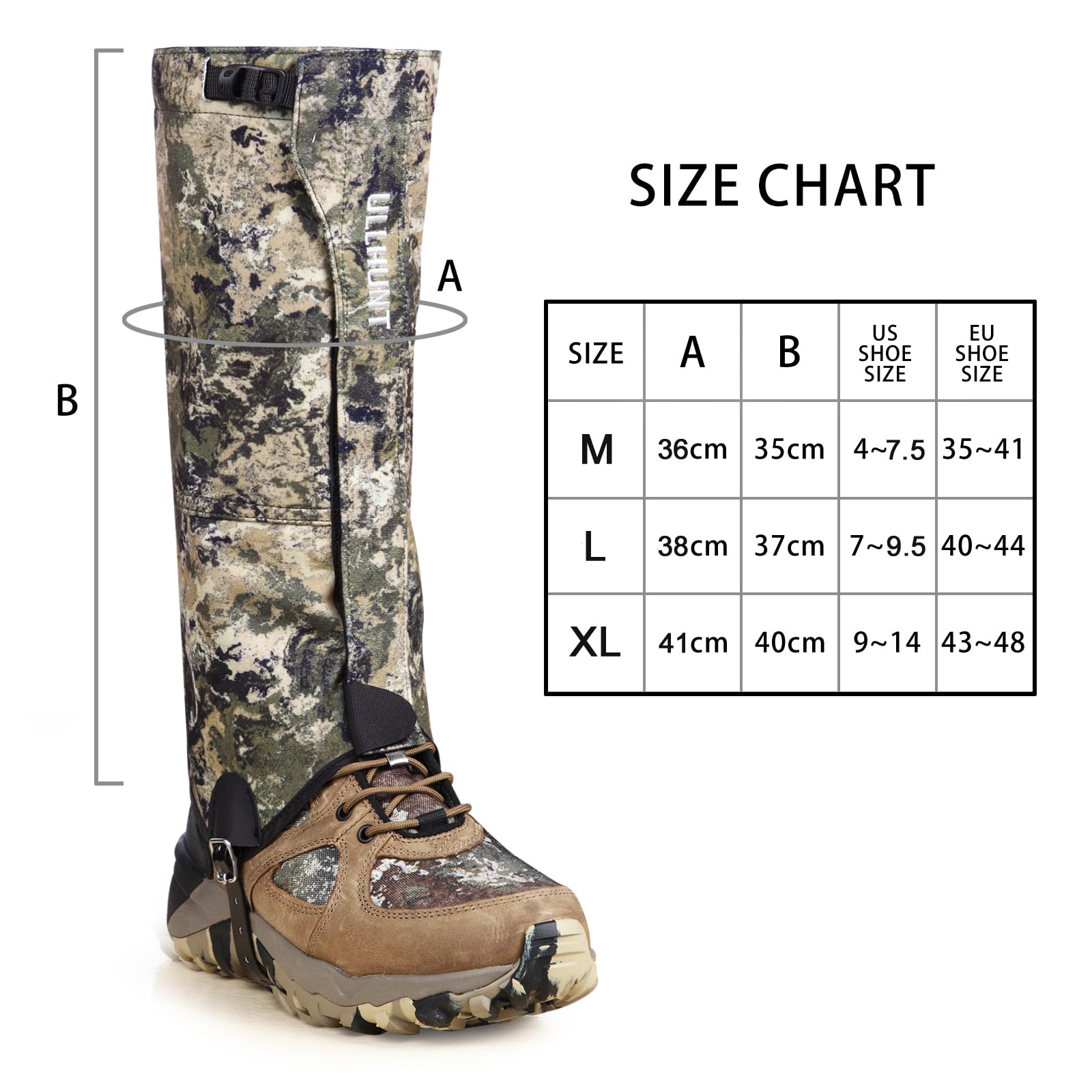 NatureBlend lifestyle hunting scene showing gaiters protecting legs in brush